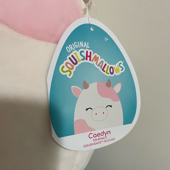 10 inch Caedyn pink cow Squishmallow. Brand new and ships within 4 days - Picture 3 of 4